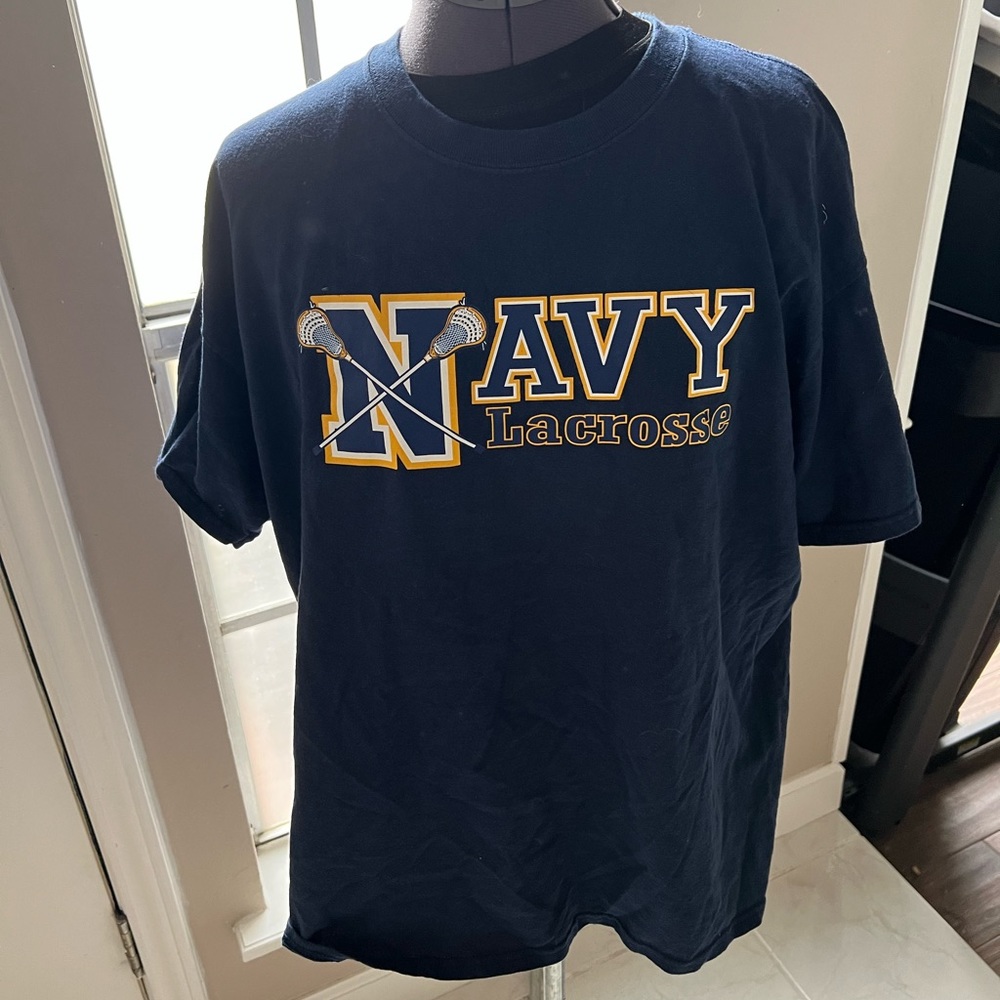 Navy lacrosse T-shirt by armed forces gear size XL